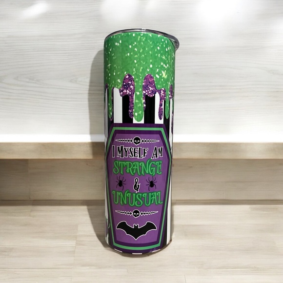 Halloween Beetle Juice 20oz Skinny Straight Tumbler - Picture 5 of 5